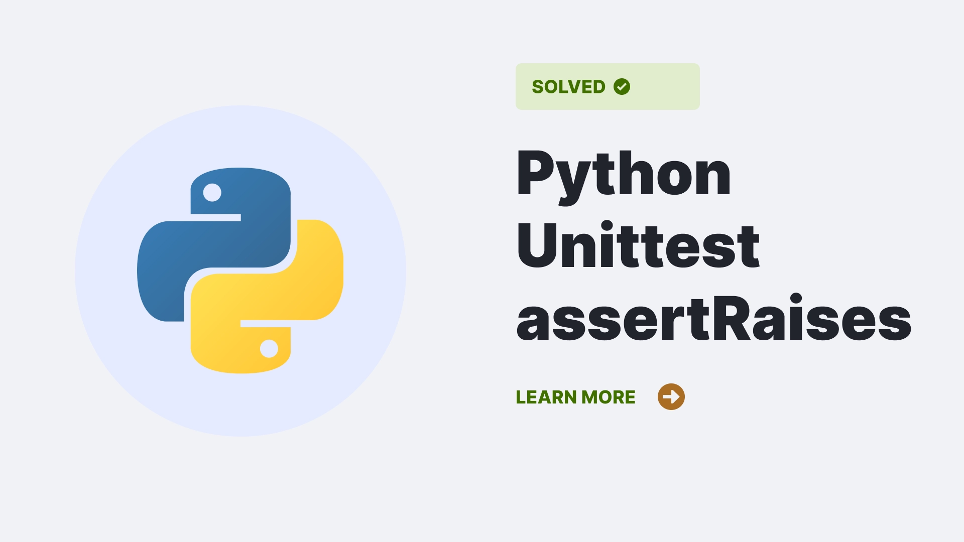 Python Unittest assertRaises