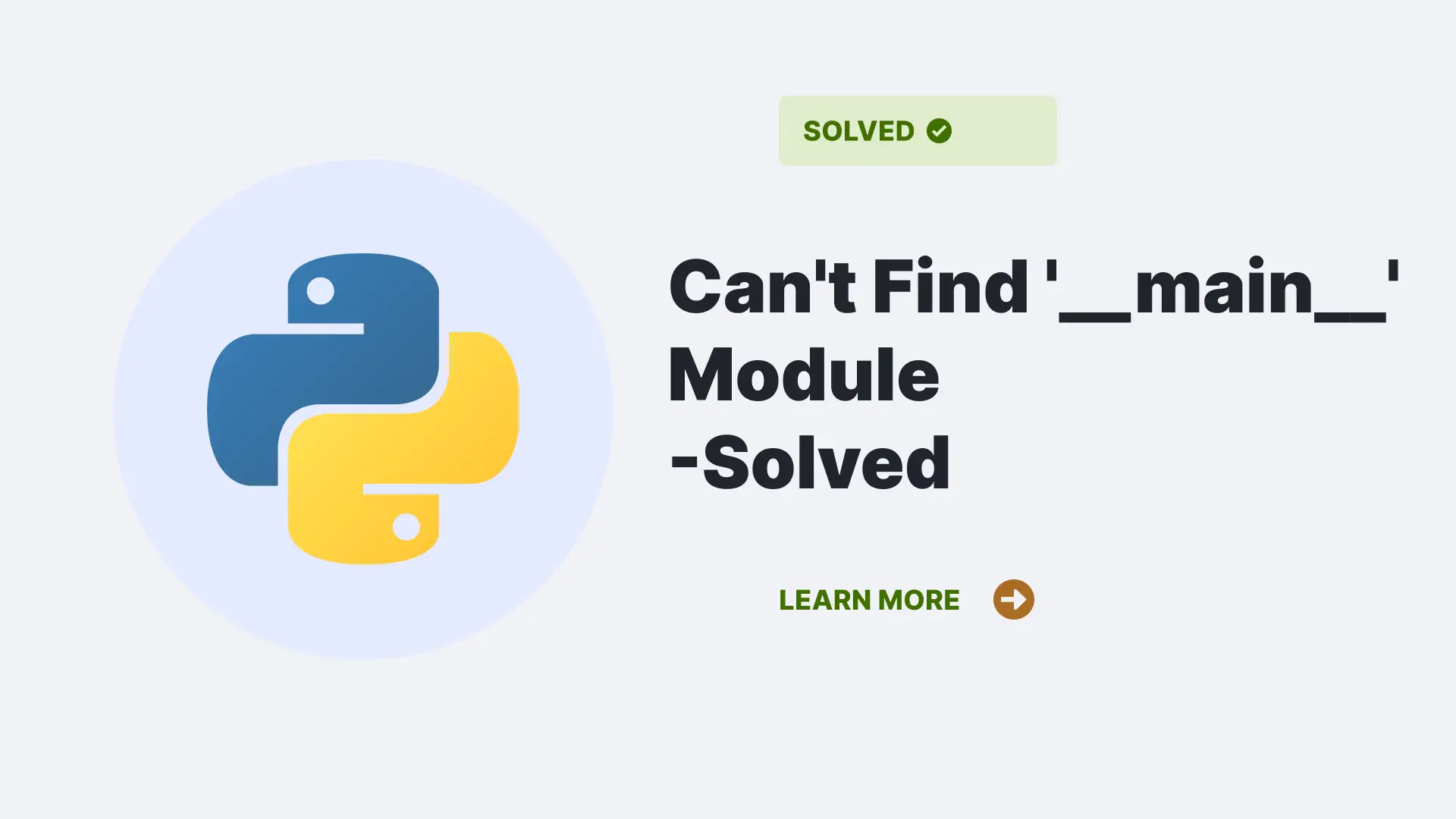 python can't find '__main__' module