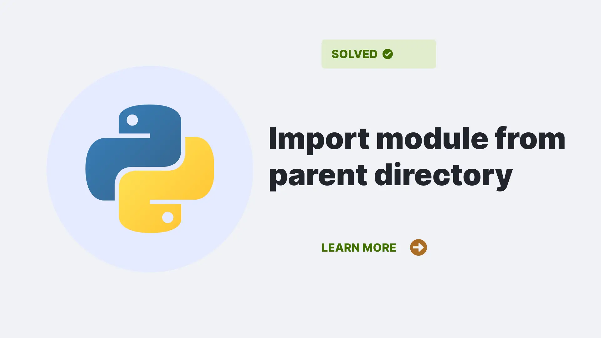 Python import module from parent directory