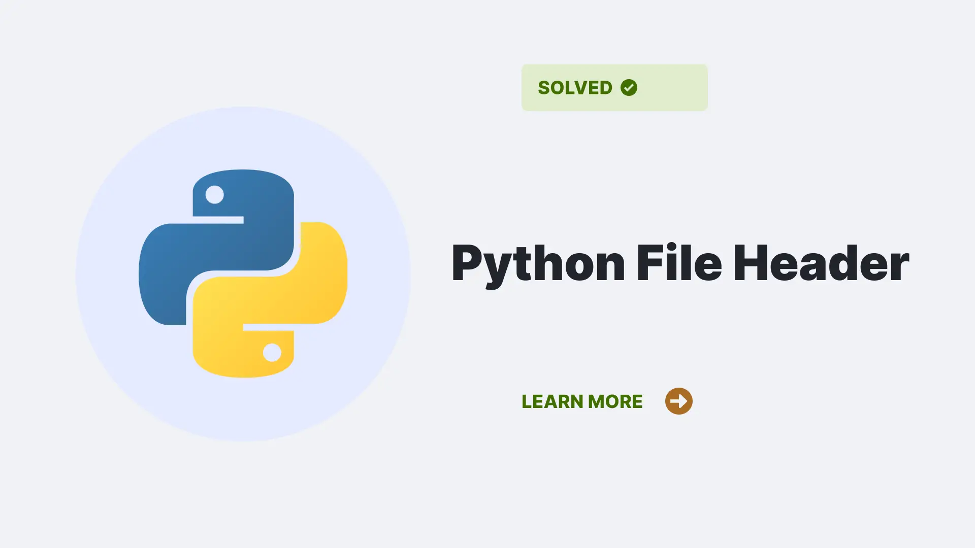 python file header