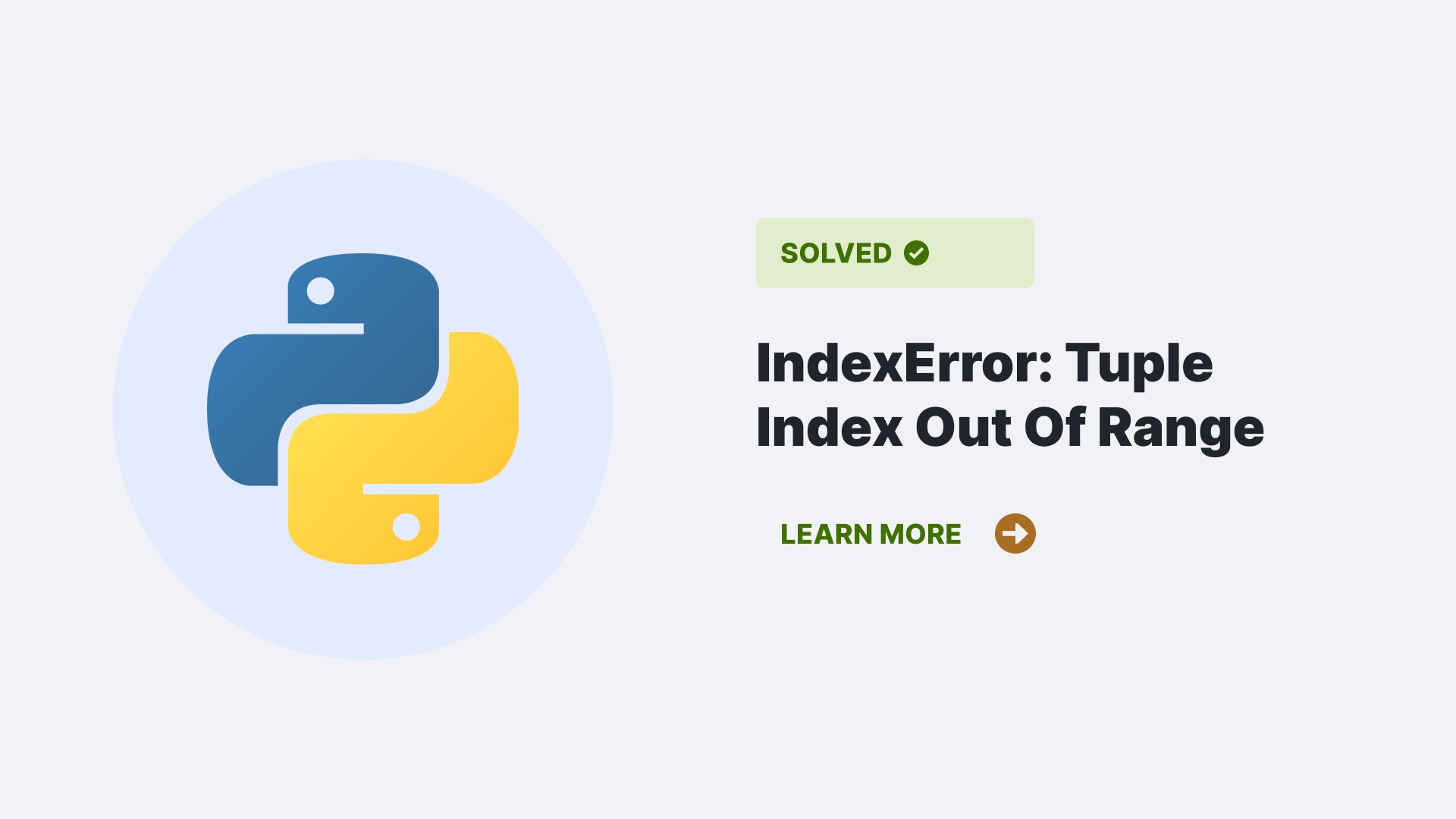 IndexError Tuple Index Out Of Range