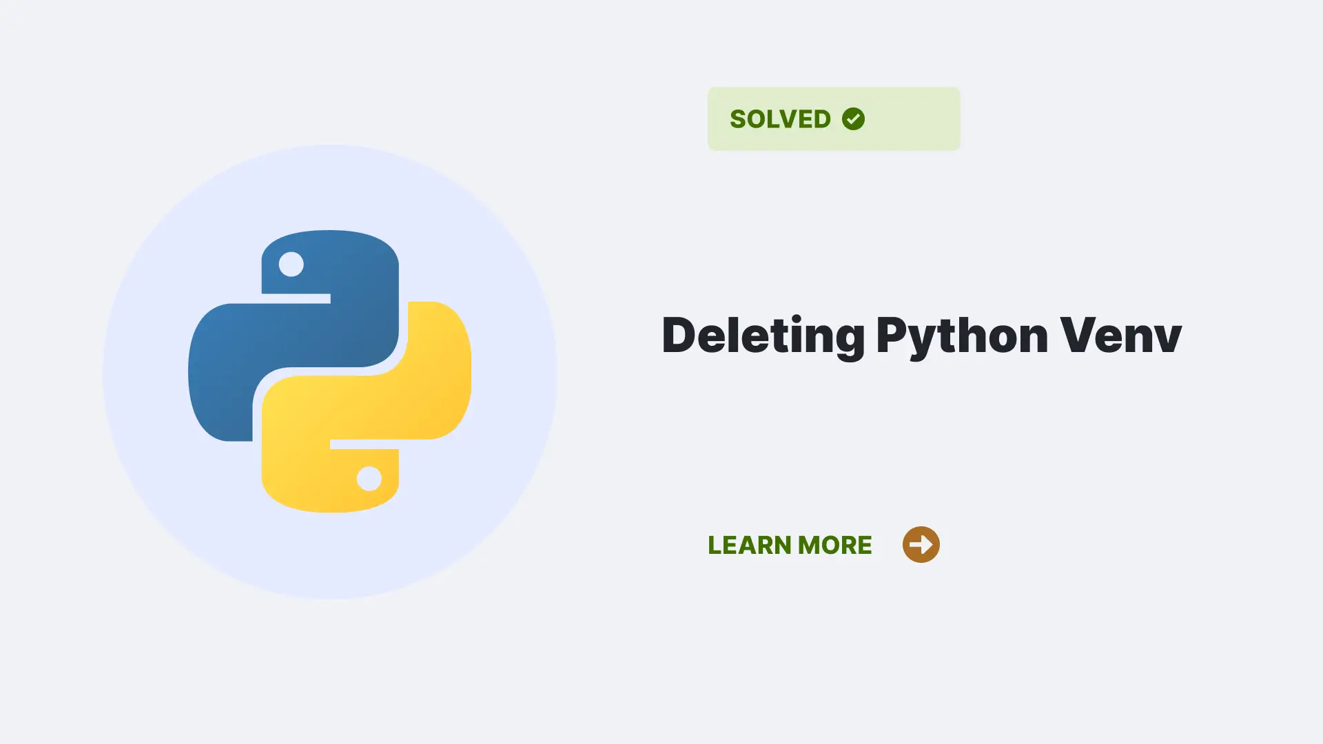 deleting python venv