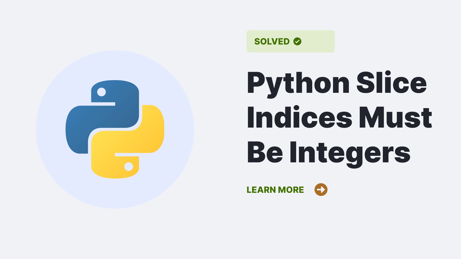 Python Slice Indices Must Be Integers