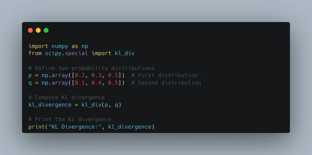 python kl divergence