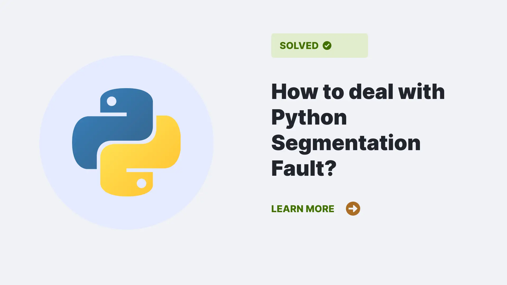 Python Segmentation Fault
