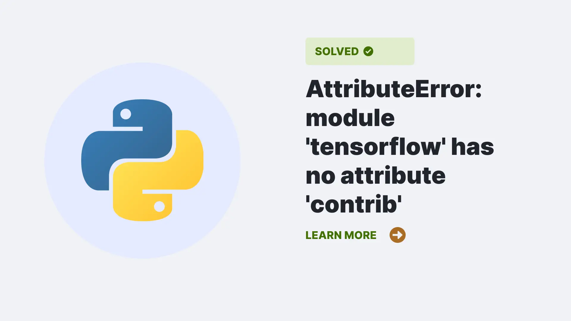 AttributeError: module 'tensorflow' has no attribute 'contrib'