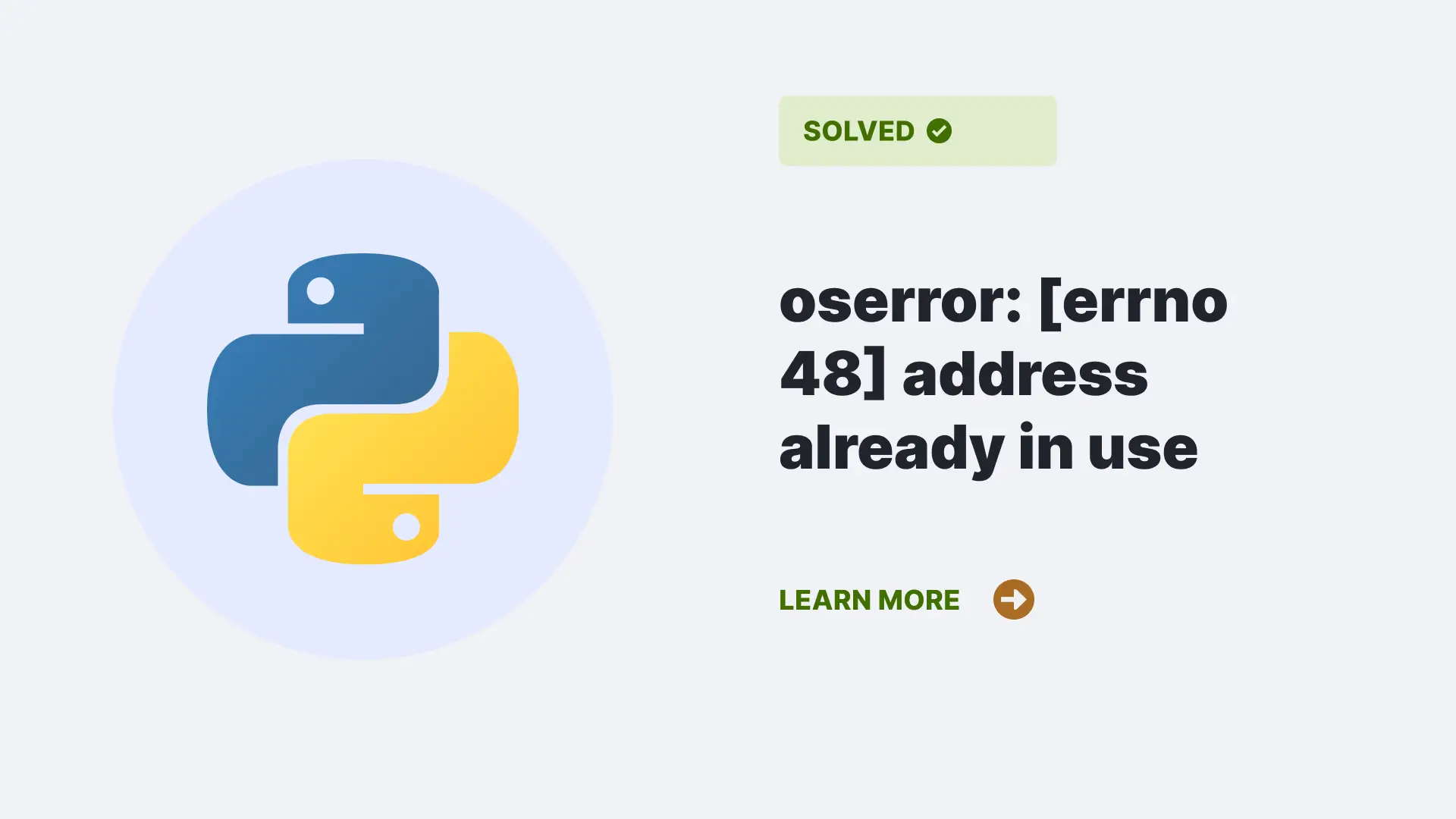 oserror: [errno 48] address already in use