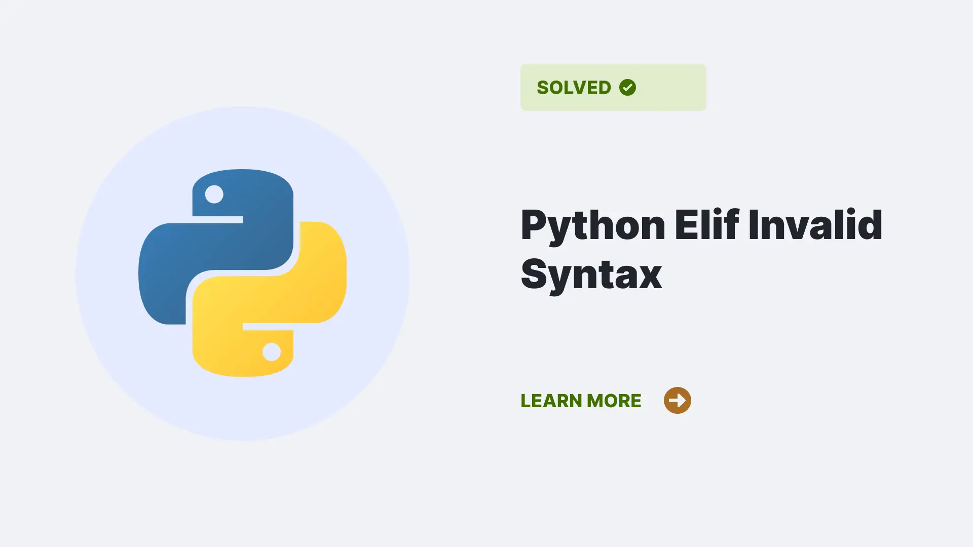 Python Elif Invalid Syntax