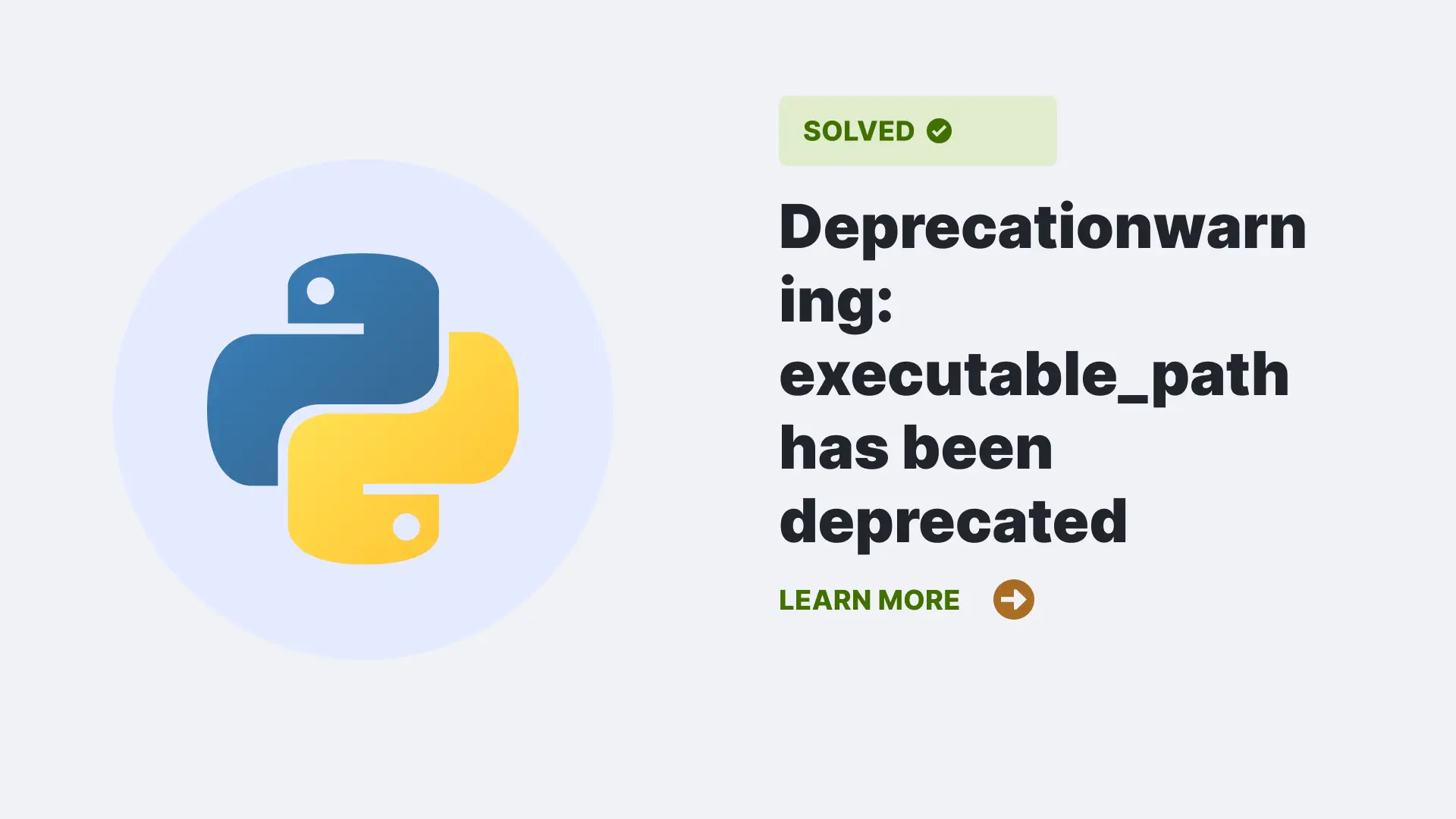 Deprecationwarning: executable_path has been deprecated