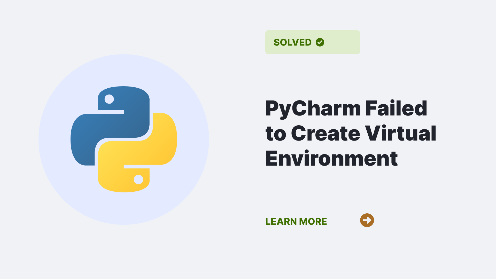 pycharm failed to create virtual environment