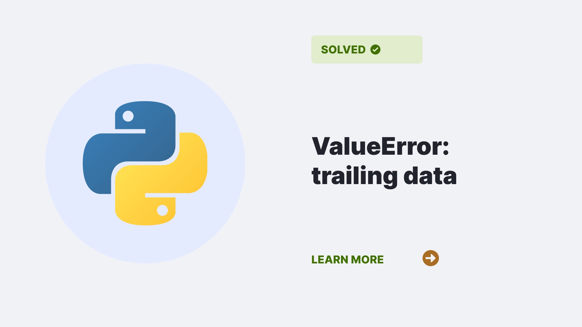 ValueError: trailing data