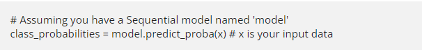 Using the 'predict_proba' method