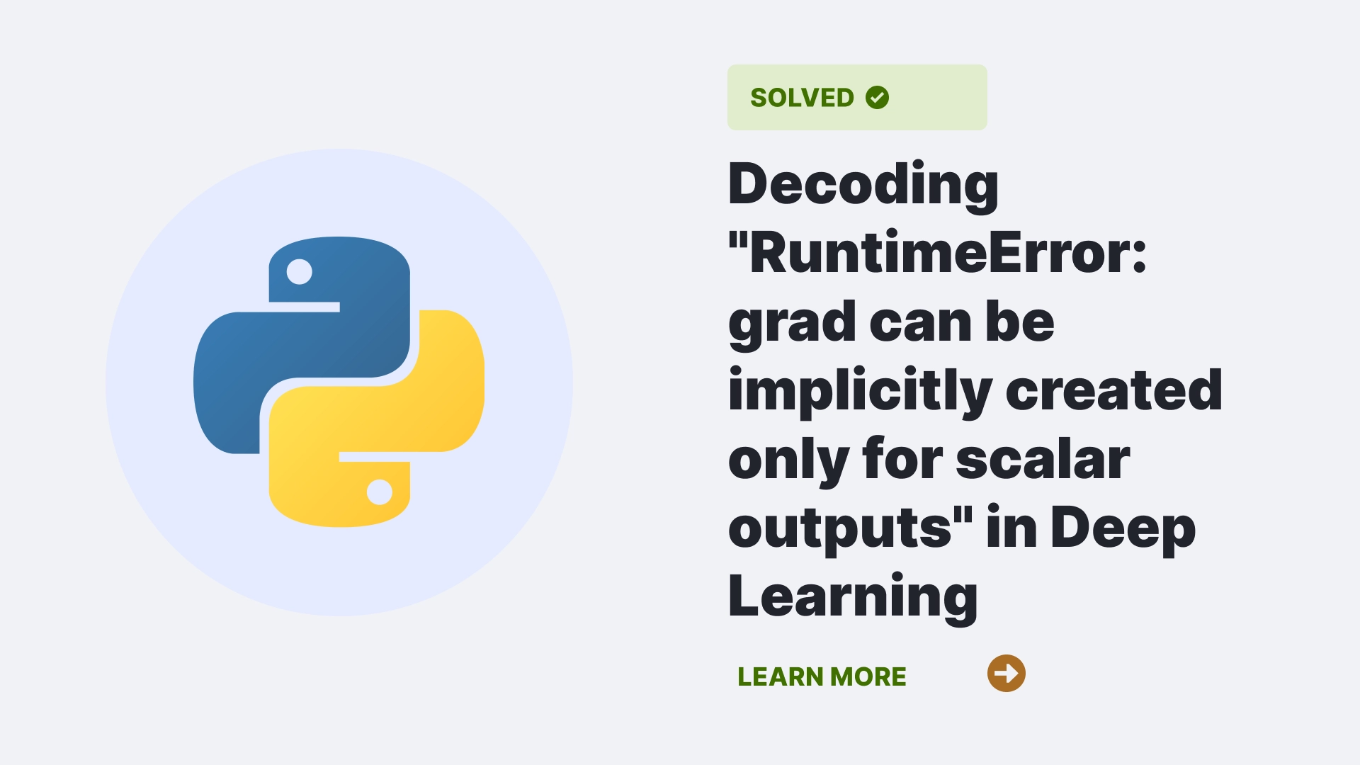 RuntimeError: grad can be implicitly created only for scalar outputs