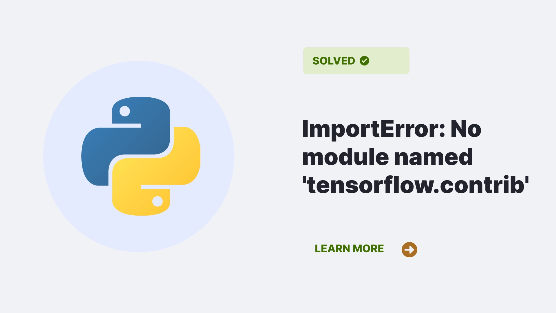 ImportError: No module named 'tensorflow.contrib'