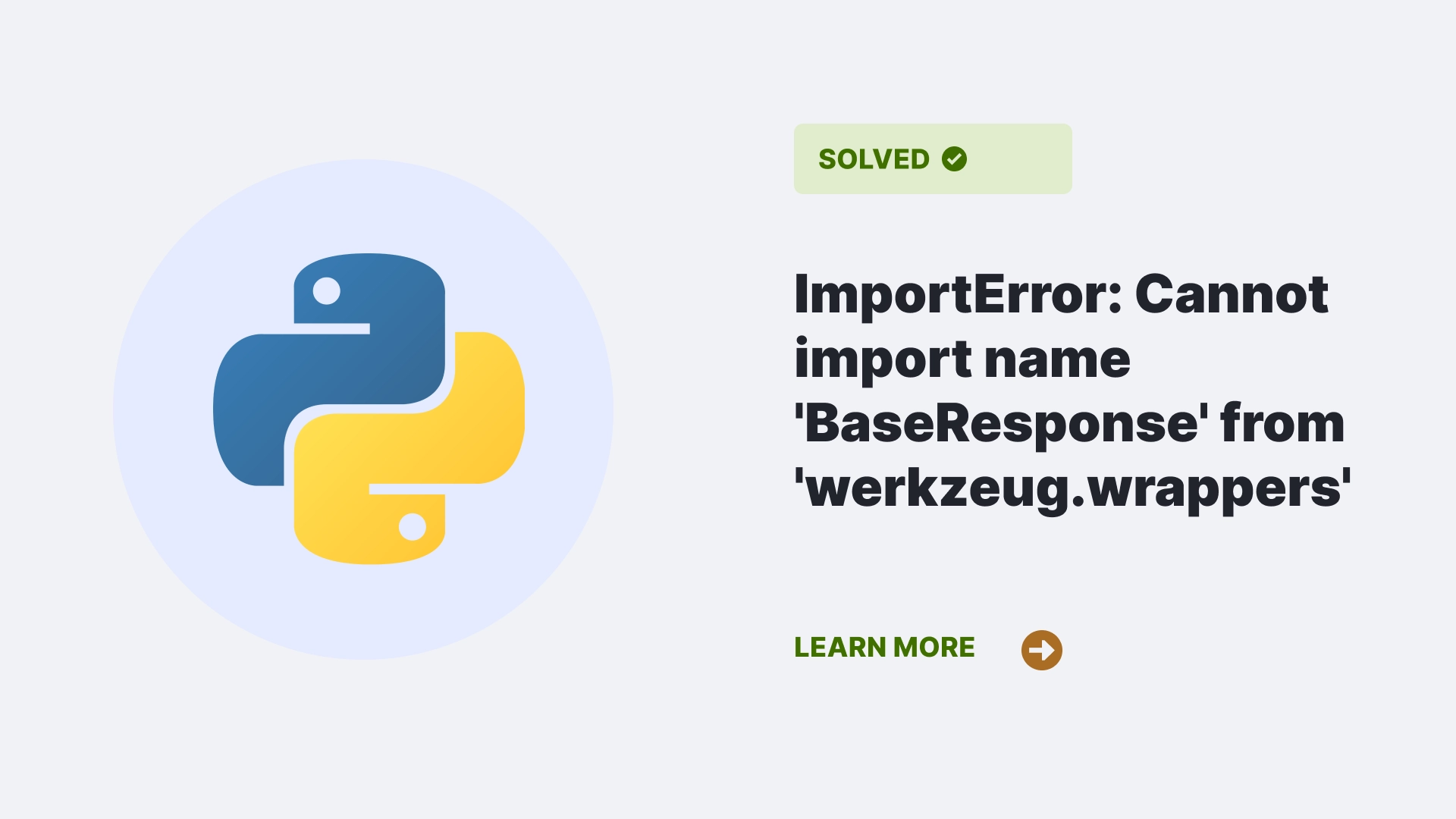ImportError: Cannot import name 'BaseResponse' from 'werkzeug.wrappers'