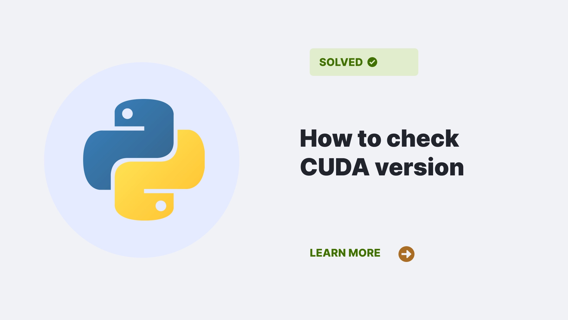How to check CUDA version