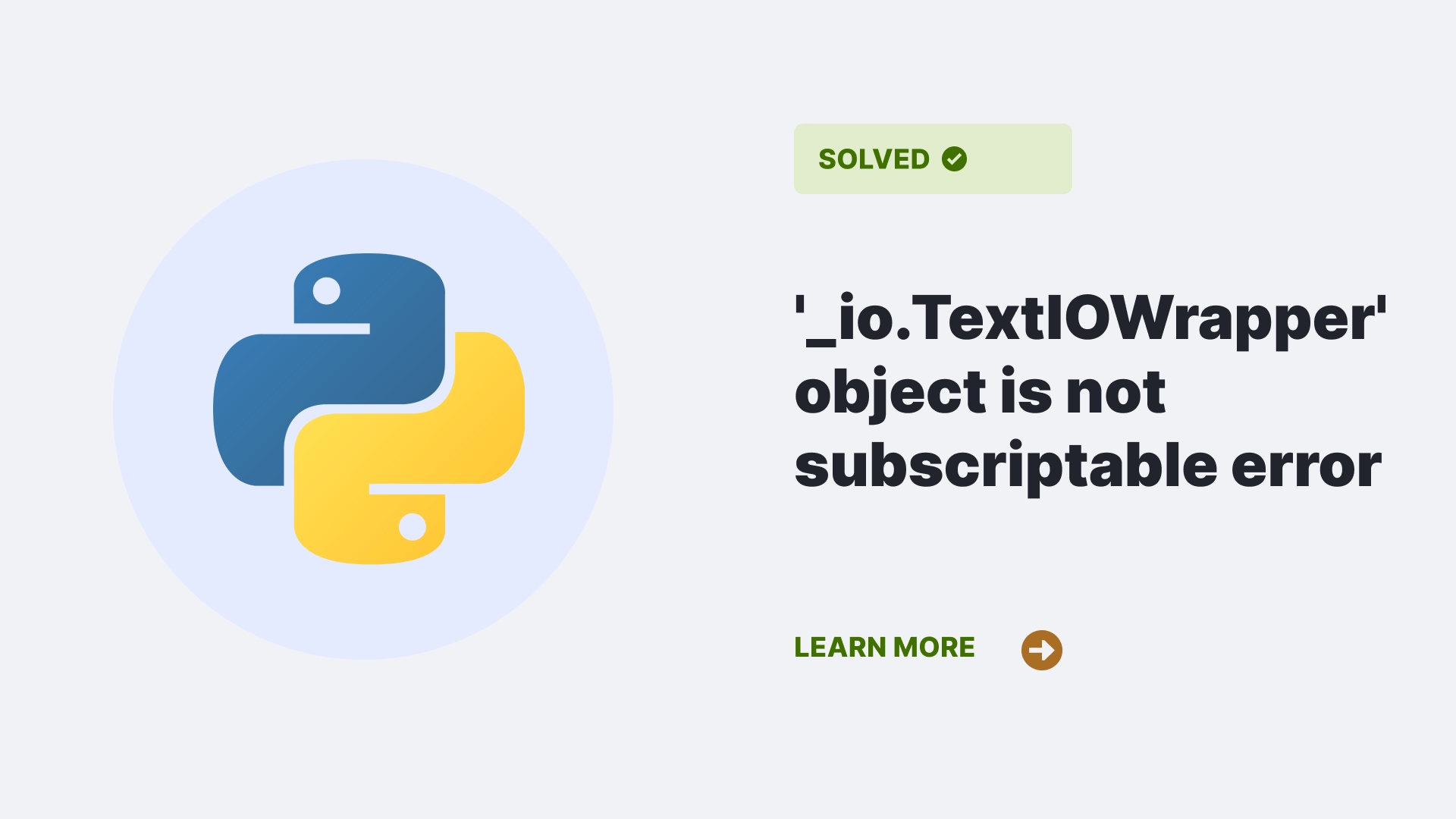 '_io.TextIOWrapper' object is not subscriptable error