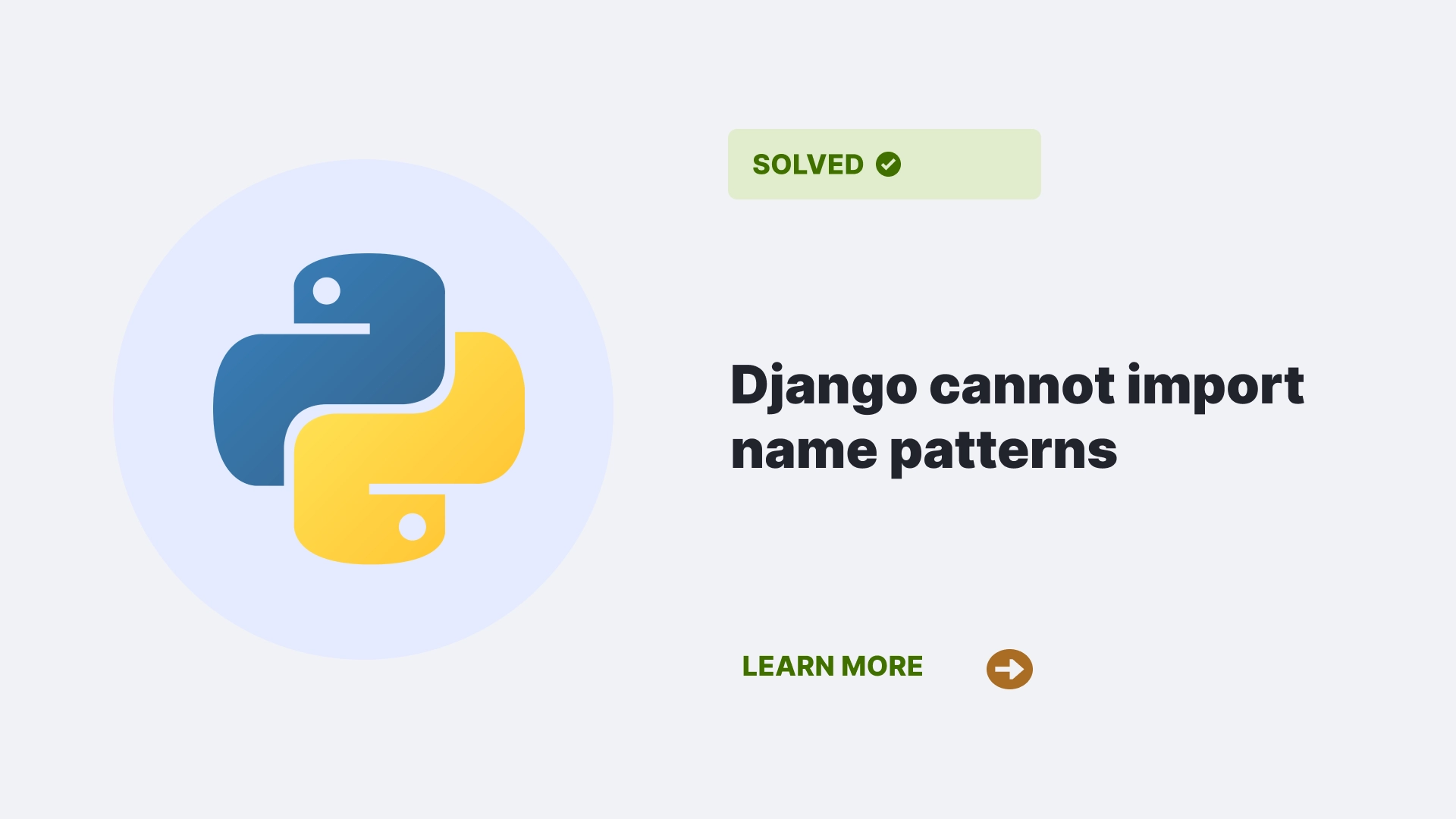 Django cannot import name patterns