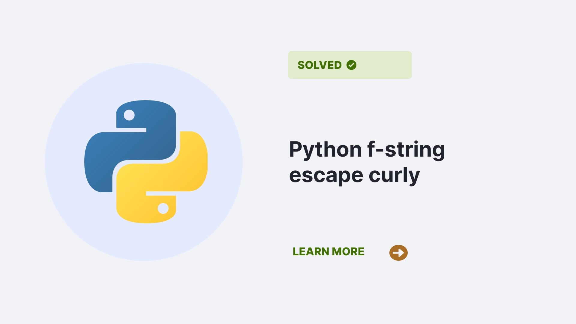 Python f string escape curly