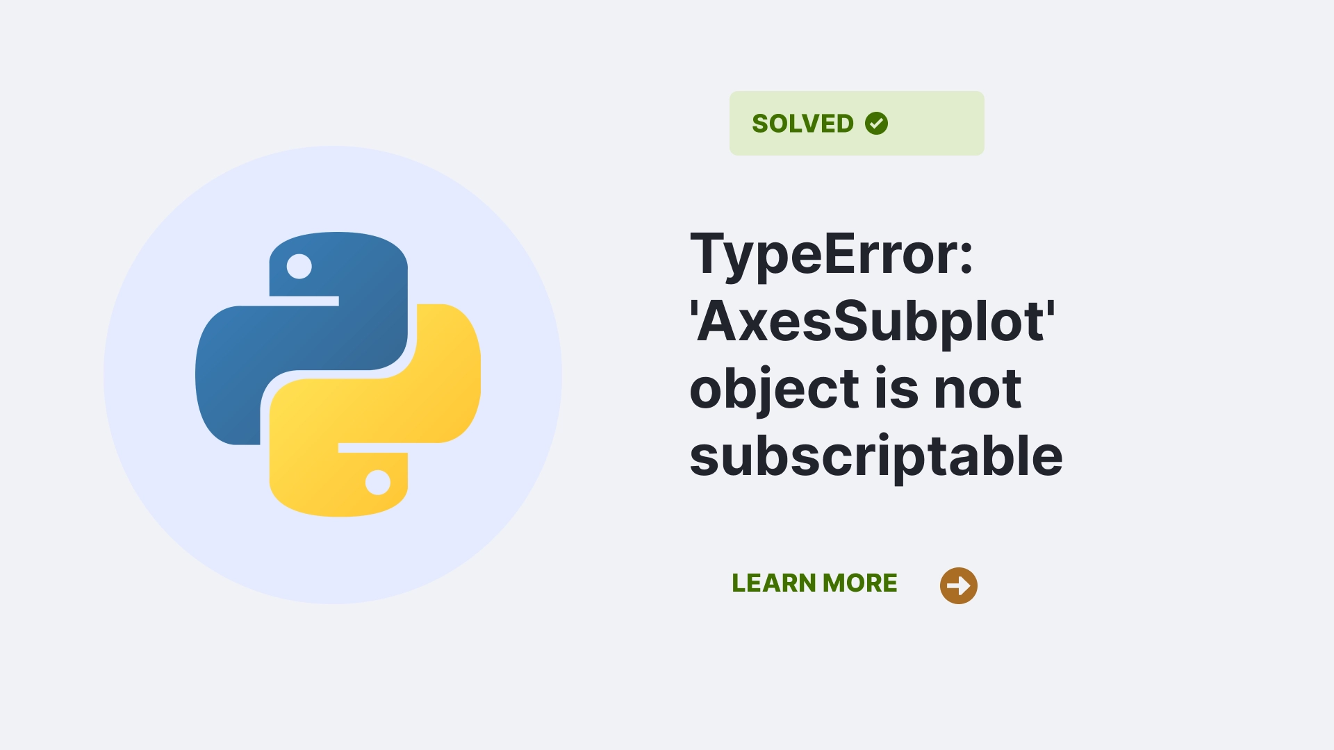 TypeError: 'AxesSubplot' object is not subscriptable
